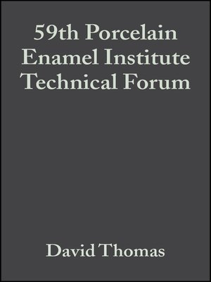 cover image of 59th Porcelain Enamel Institute Technical Forum